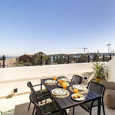 Whome Brand New Lisbon Rooftop With River View Exterior photo